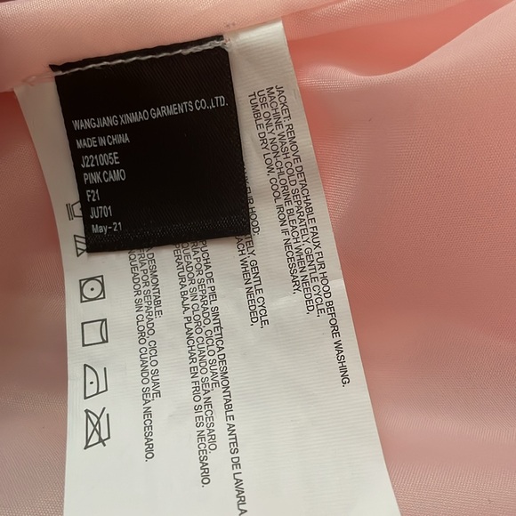 HFX GIRL PINK CAMO COAT SIZE M - Picture 5 of 7